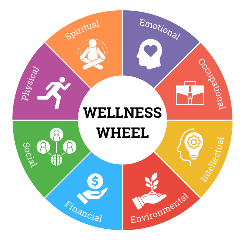 Holistic wellness wheel